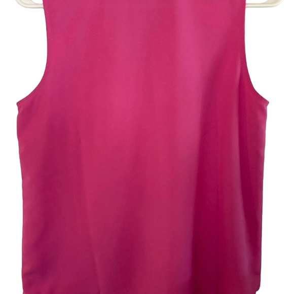 J.Crew Pink Ruffle-Front Satin Crepe Top XS | Elegant Feminine Blouse - Picture 4 of 4
